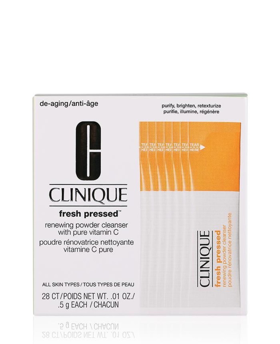 Clinique Gesichtsreinigung | Clinique Fresh Pressed Renewing Powder Cleanser With Pure Vitamin C 28 X 0,5 G