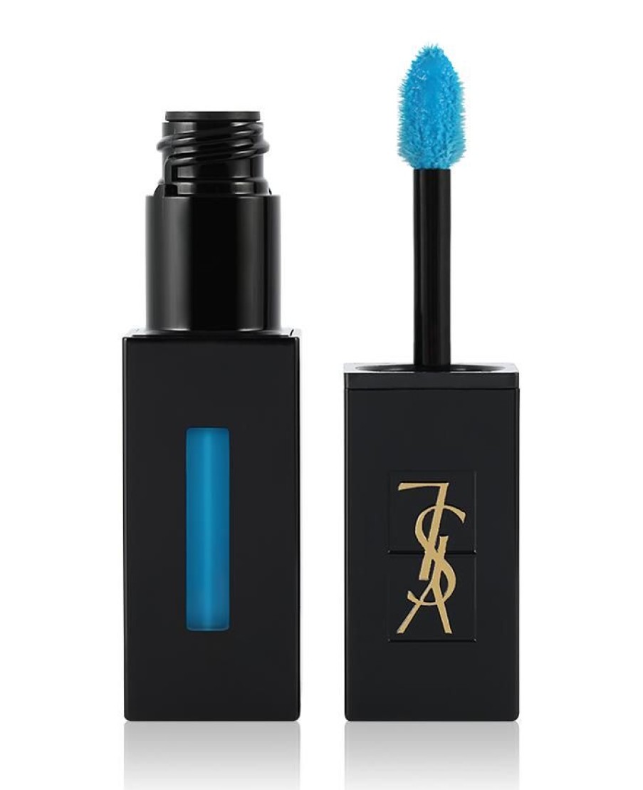 Yves Saint Laurent Lippen | Yves Saint Laurent Ysl Rouge Pur Couture Vernis A Levres Pop Water Nr.52 Blue Am