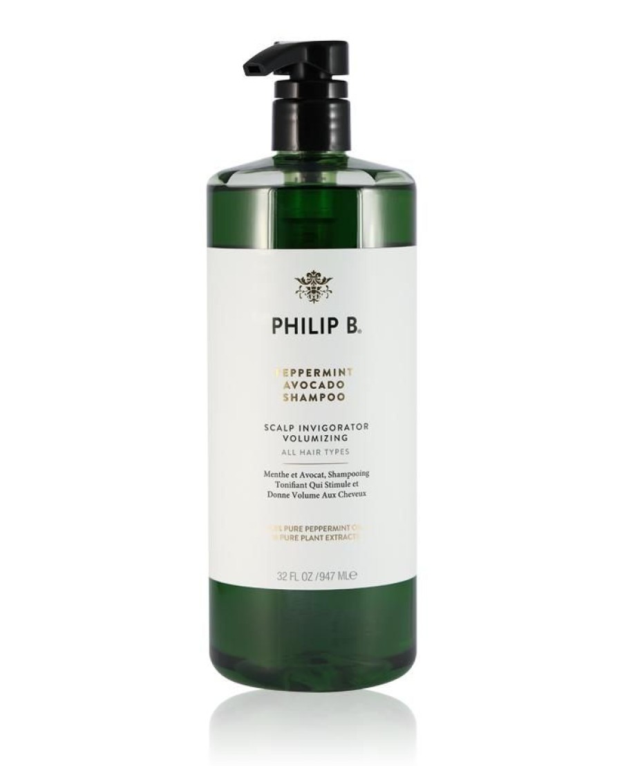 Philip B Haare | Philip B Peppermint & Avocado Volumizing & Clarifying Shampoo 947 Ml