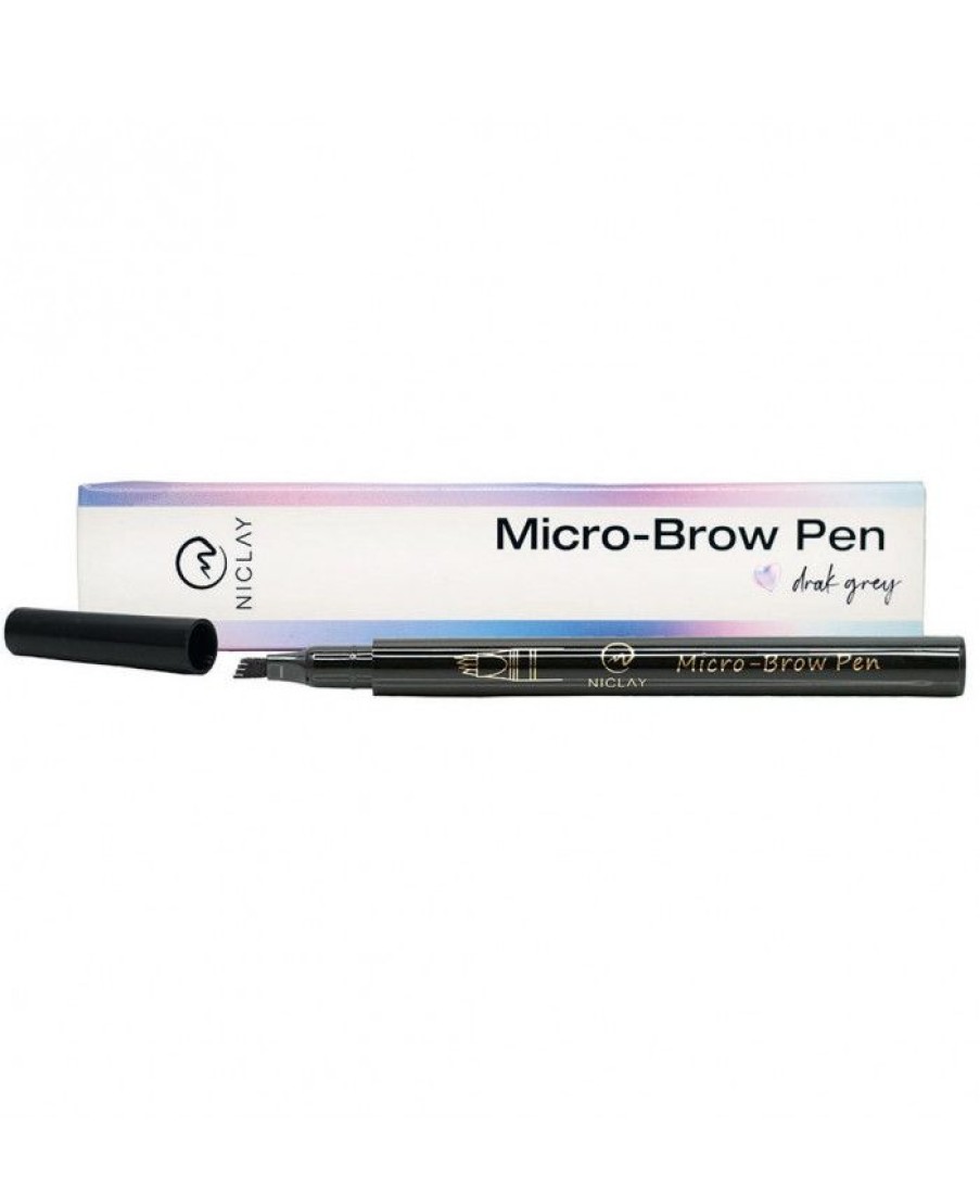 NICLAY Augen | Niclay Micro Brow Pen Dark Grey 1 St