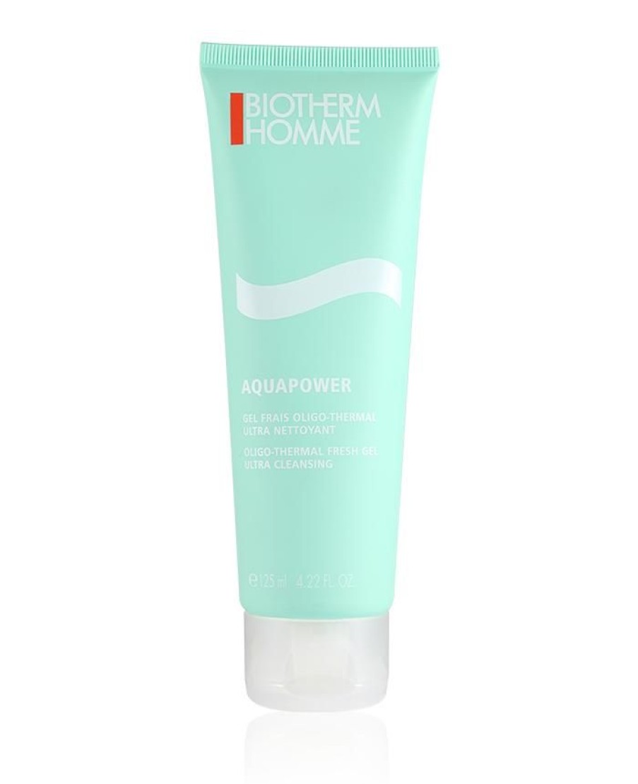 Biotherm Gesichtsreinigung | Biotherm Homme Aquapower Oligo-Thermal Fresh Gel Ultra Nettoyant 125 Ml