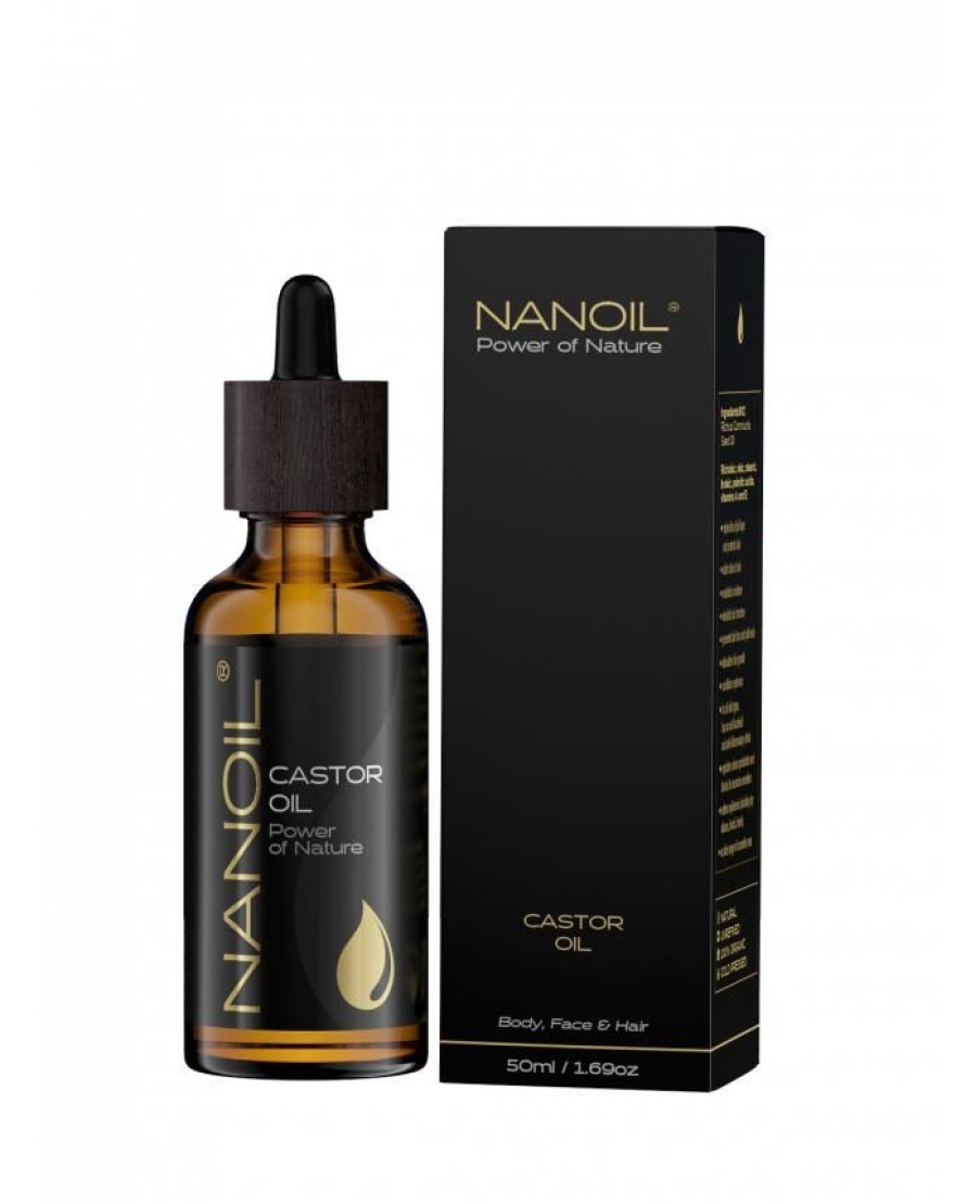 Nanoil Tagespflege | Nanoil Castor Oil (Rizinusol) Body, Face & Hair 50 Ml