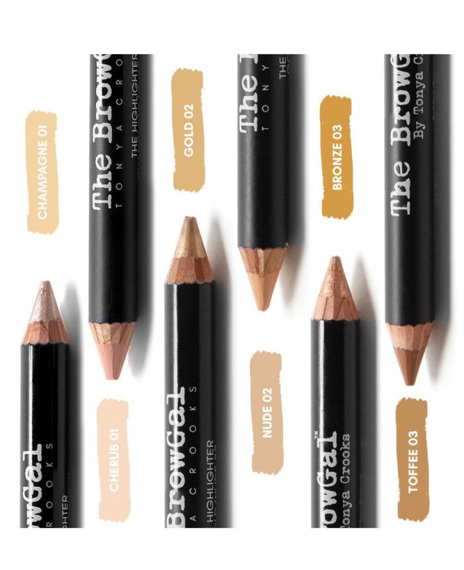 The BrowGal Augen | The Browgal Eyebrows Highlighter Pencil 02 Gold Nude 6 G