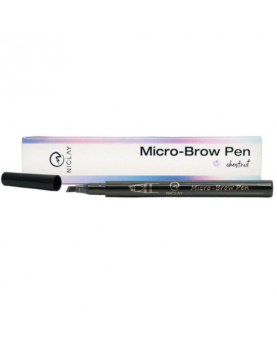 NICLAY Augen | Niclay Micro Brow Pen Chestnut 1 St